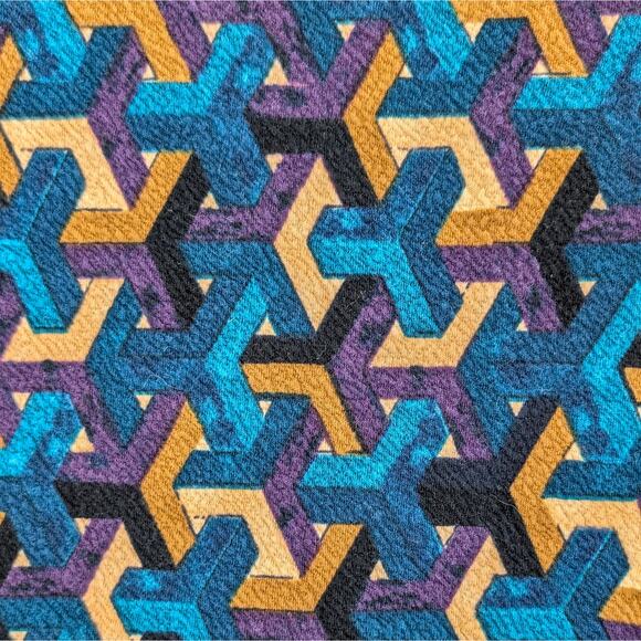 Anthropologie Maeve Geometric Pencil Skirt Maximalist Op Art Multicolor Medium - Picture 2 of 9